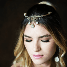 Small Bridal 'waterfall' Crown